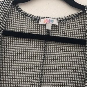 LuLaRoe Sarah size L black and white